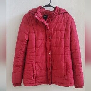 Rampage  Deep red puffer jacket size medium